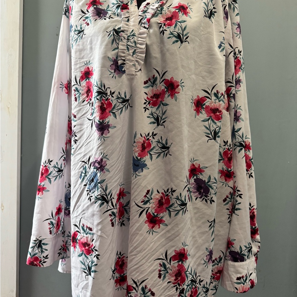 Floral Long Sleeve Women's Top